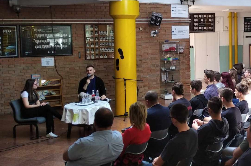 Vendégül láttuk Duszka Péter Magyar filmdíjas volt diákunkat
